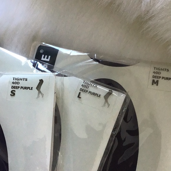 Deep Purple Tights by CHANGE - Picture 3 of 5